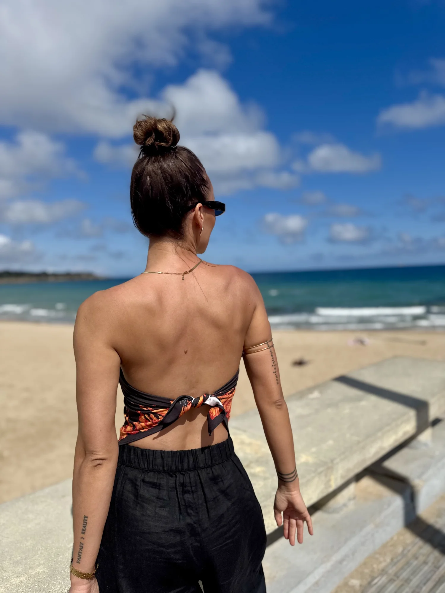 Bluzka chusta Flames Of Strength Noir