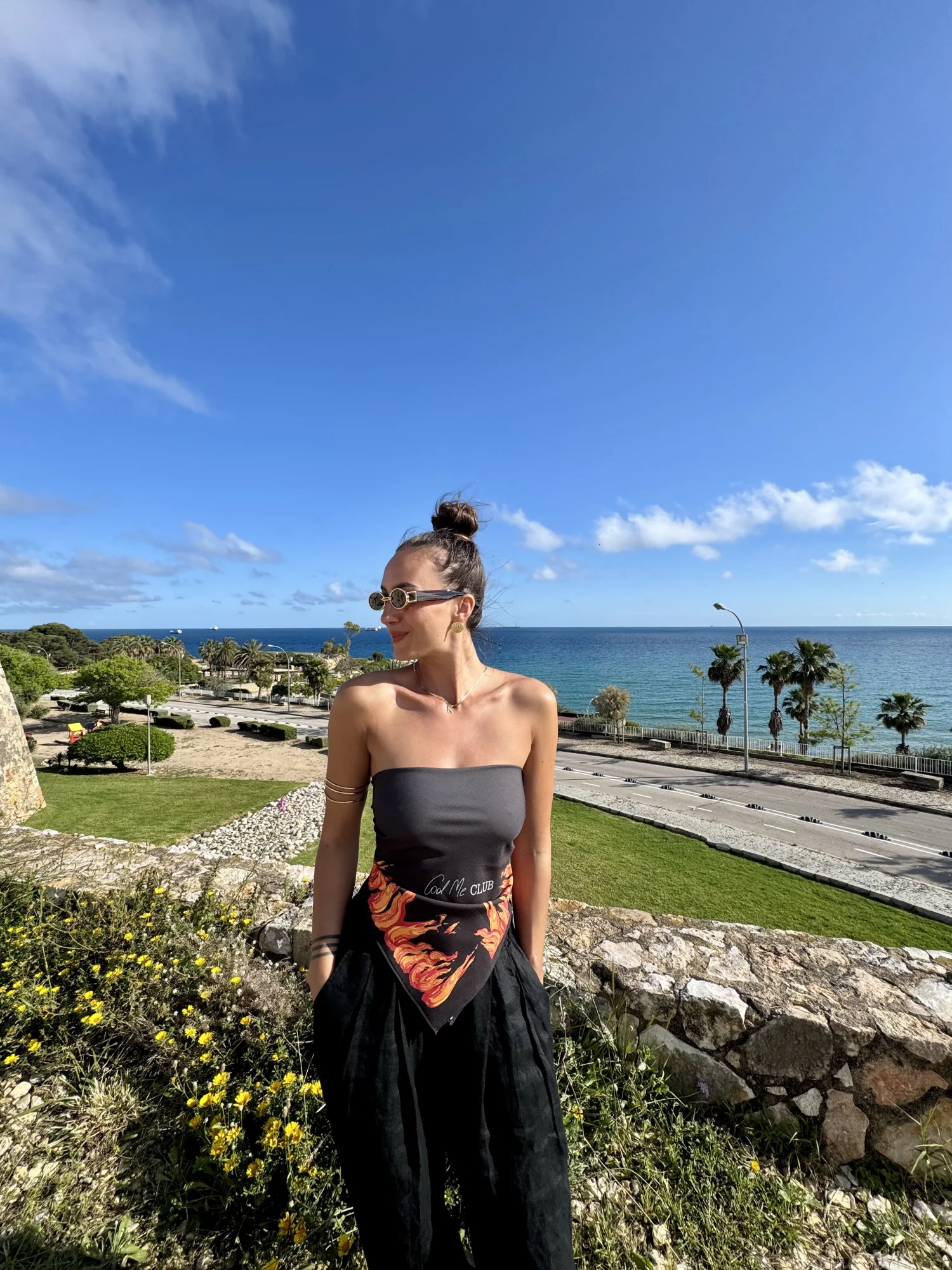 Bluzka chusta Flames Of Strength Noir