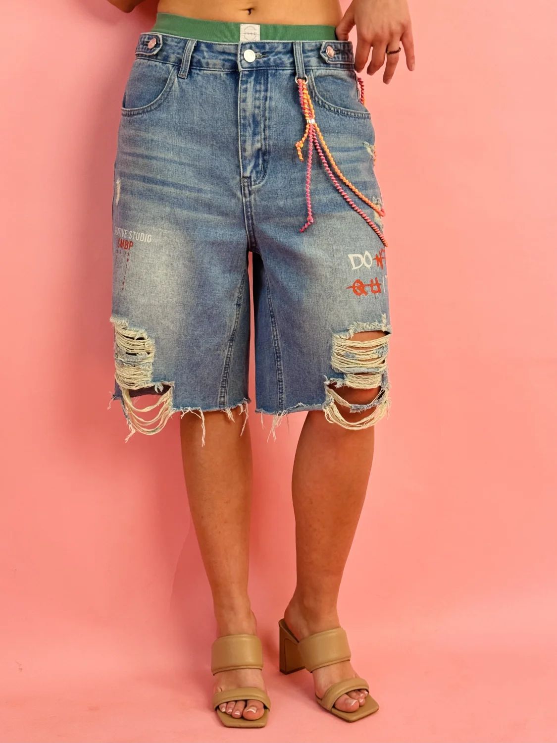 Spodenki jeansowe unisex